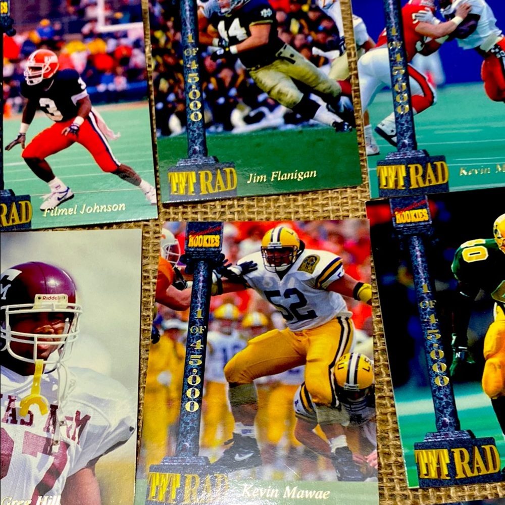 Football Trading Cards Collection 16 Cards